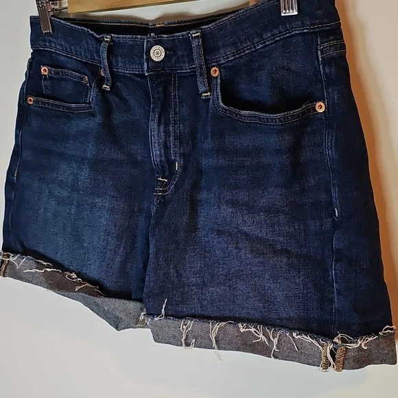 GAP Dark Blue Size 6 Jean Shorts - Picture 2 of 7